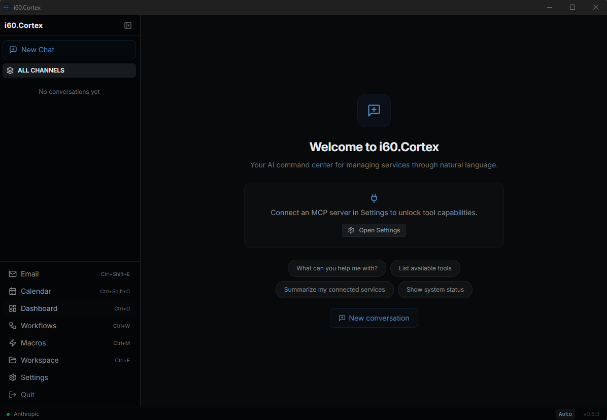 i60.Cortex interface